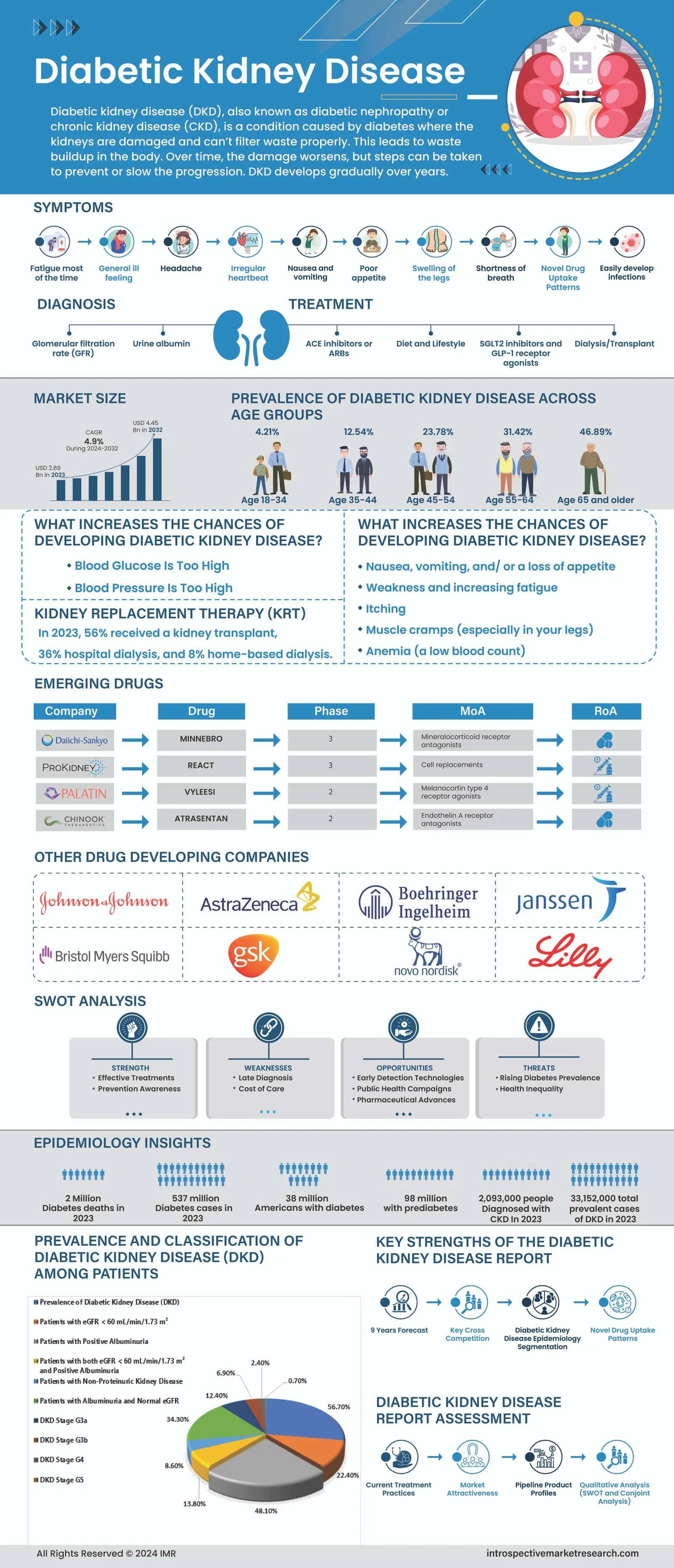 Diabetic Kidney Disease (DKD) Market Insights: Prevalence, Treatment, and Growth Projections to 2035