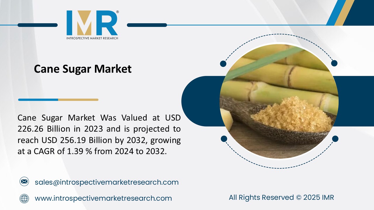 Cane Sugar Market To Reach USD 256.19 Billion by 2032