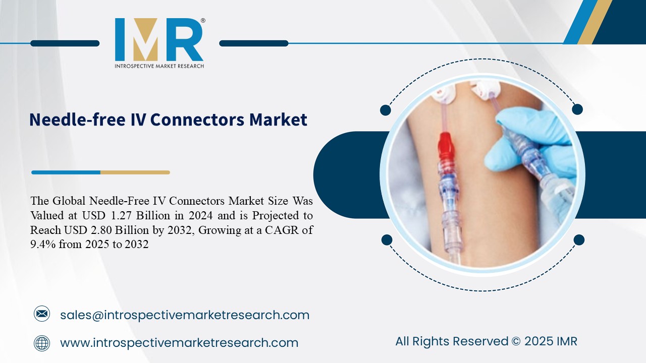 Needle-free IV Connectors Market To Reach USD 2.80  Billion by 2032  