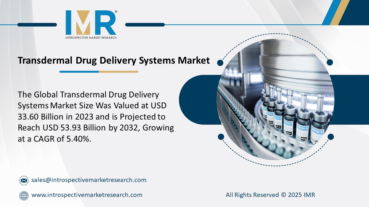 Transdermal Drug Delivery Systems Market is Projected to Reach USD 53.93 Billion by 2032