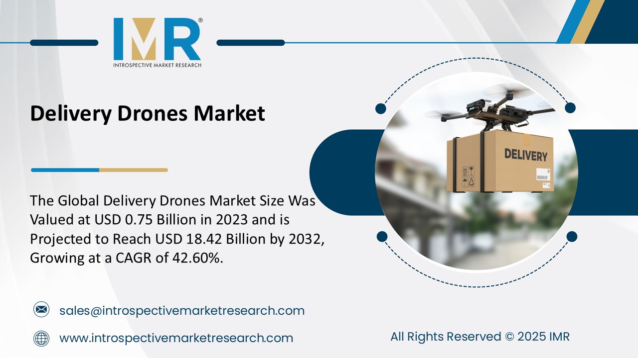 Delivery Drones Market To Reach USD 18.42 Billion by 2032