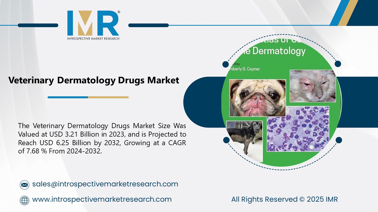Veterinary Dermatology Drugs Market To Reach USD 6.25 Billion by 2032