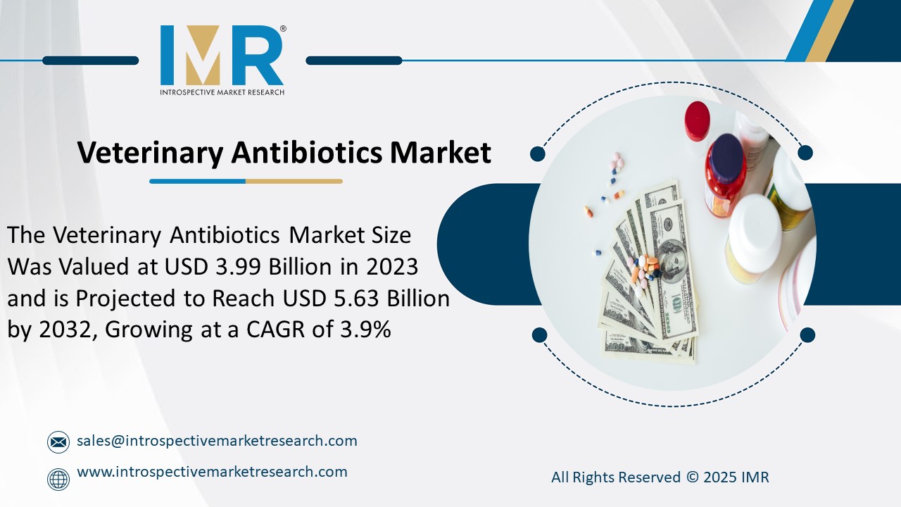 Veterinary Antibiotics Market  is Projected to Reach USD 5.63 Billion by 2032
