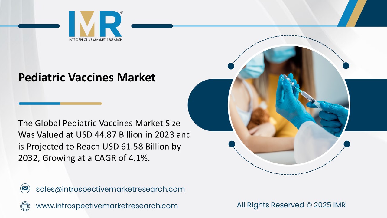 Pediatric Vaccines Market To Reach USD 61.58 Billion by 2032