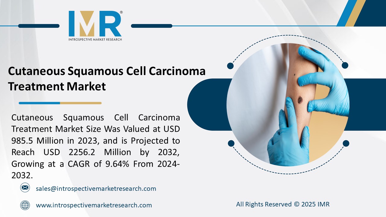Cutaneous Squamous Cell Carcinoma Treatment Market To Reach USD 2256.2 Million by 2032