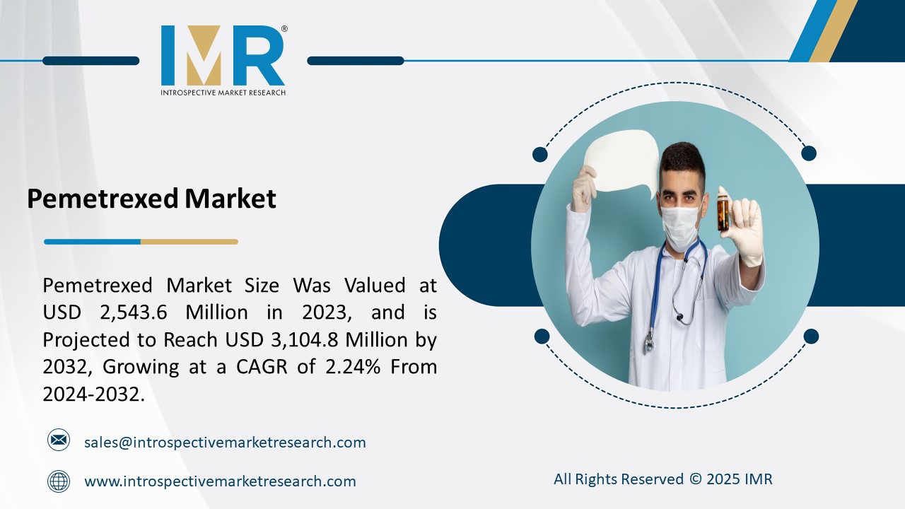 Pemetrexed Market To Reach USD 3,104.8 Million by 2032 