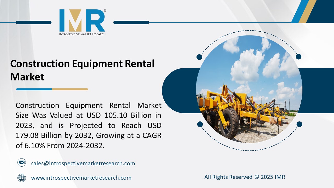 Construction Equipment Rental Market To Reach USD 179.08 Billion by 2032