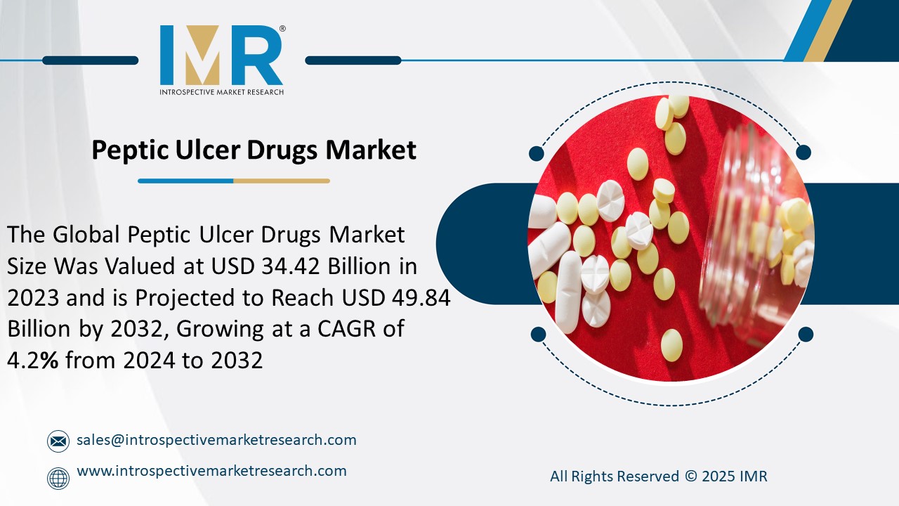 Peptic Ulcer Drugs Market is Projected to Reach USD 49.84 Billion by 2032