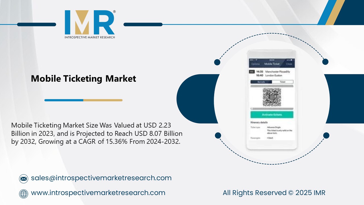 Mobile Ticketing Market is Projected to Reach USD 8.07 Billion by 2032