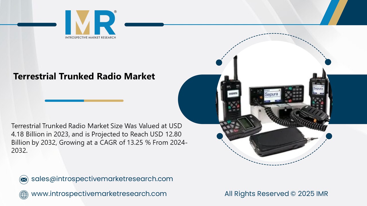 Terrestrial Trunked Radio Market To Reach USD 12.80 Billion by 2032