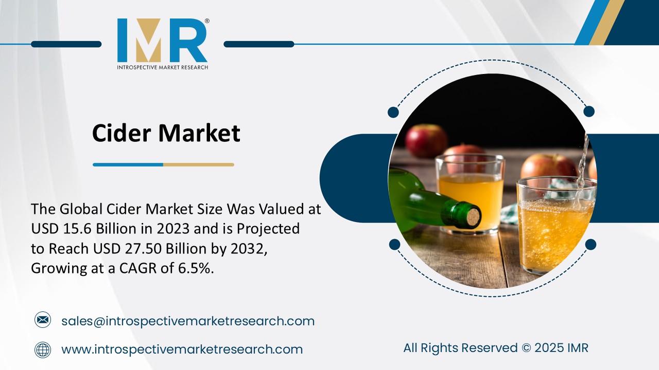 Cider Market To Reach USD 27.50 Billion by 2032