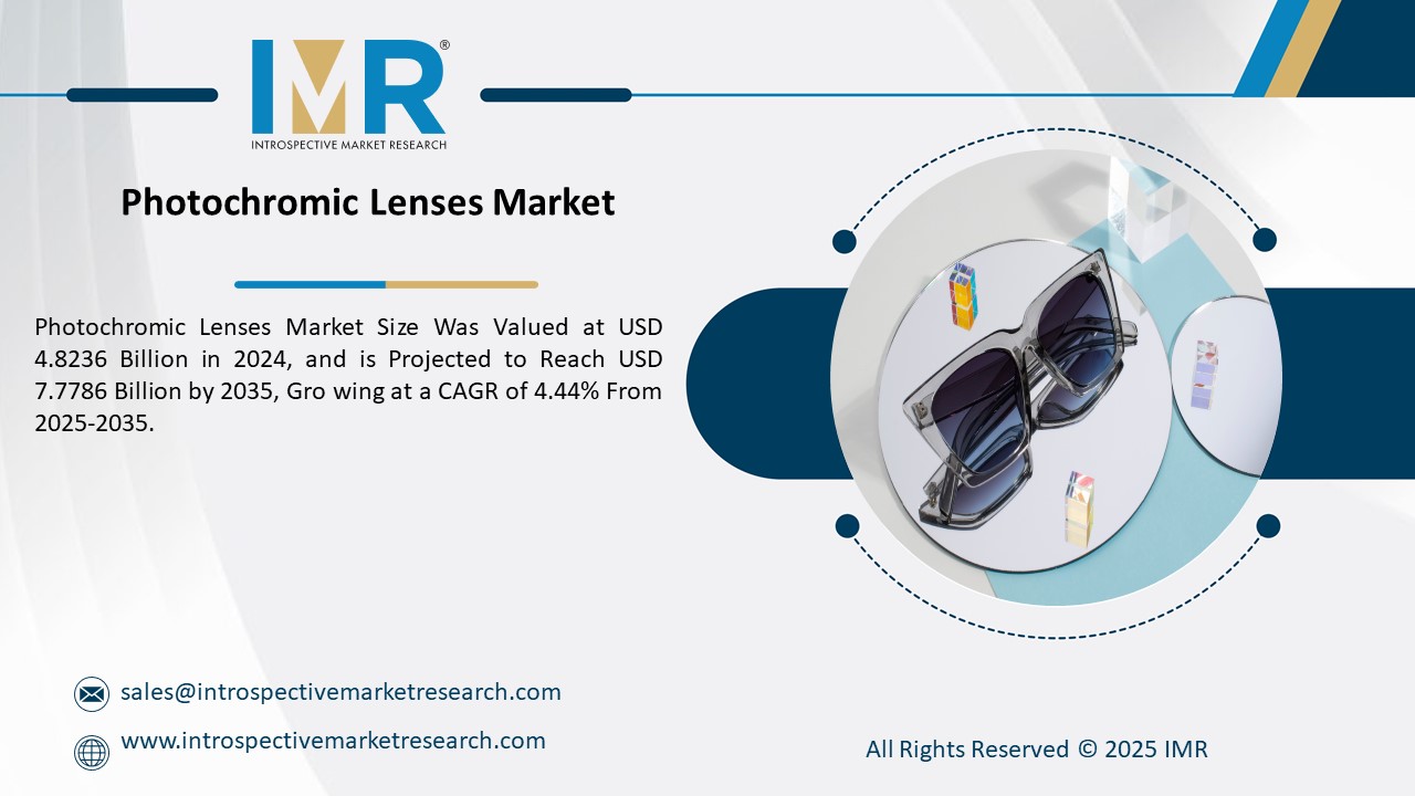 Photochromic Lenses Market is Projected to Reach USD 7.77 Billion by 2035