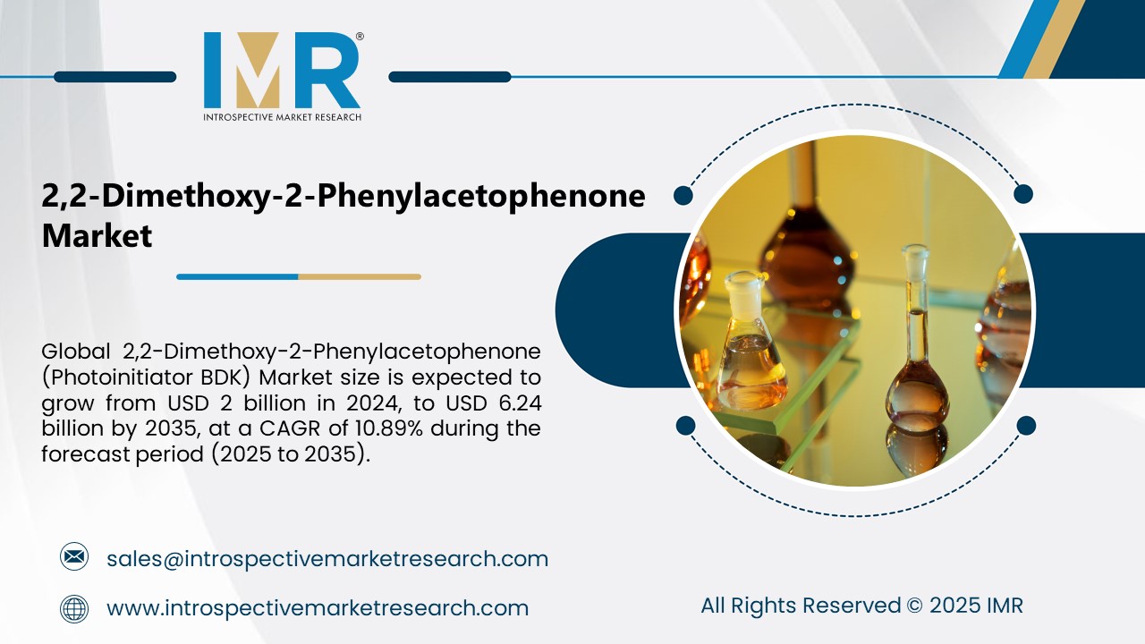 2 2-Dimethoxy-2-Phenylacetophenone (Photoinitiator BDK) Market To Reach USD 6.24 billion by Year 2035