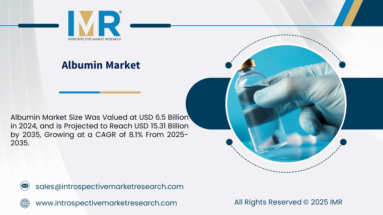 Albumin Market To Reach USD 15.31 Billion by Year 2035