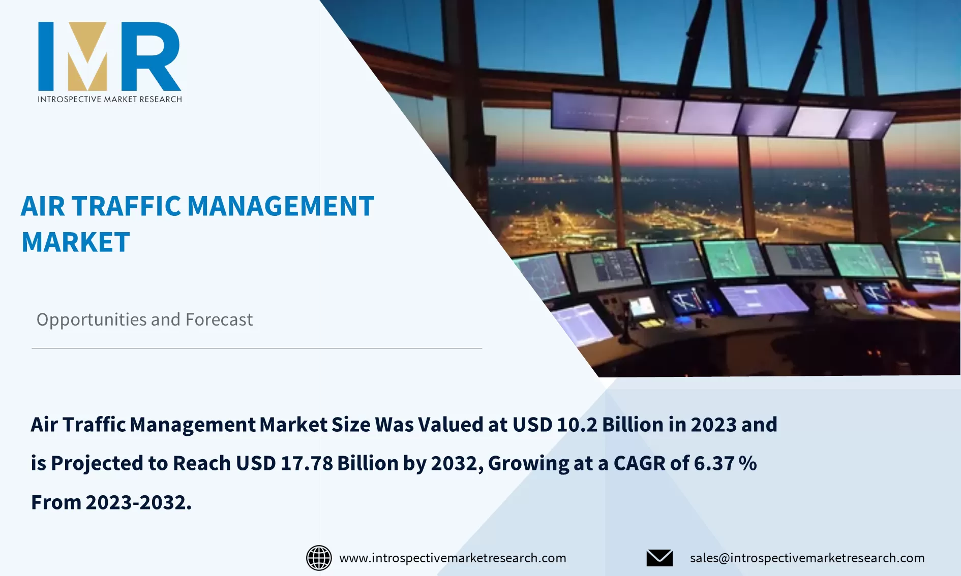 Air Traffic Management Market To Reach USD 17.78 Billion By Year 2032