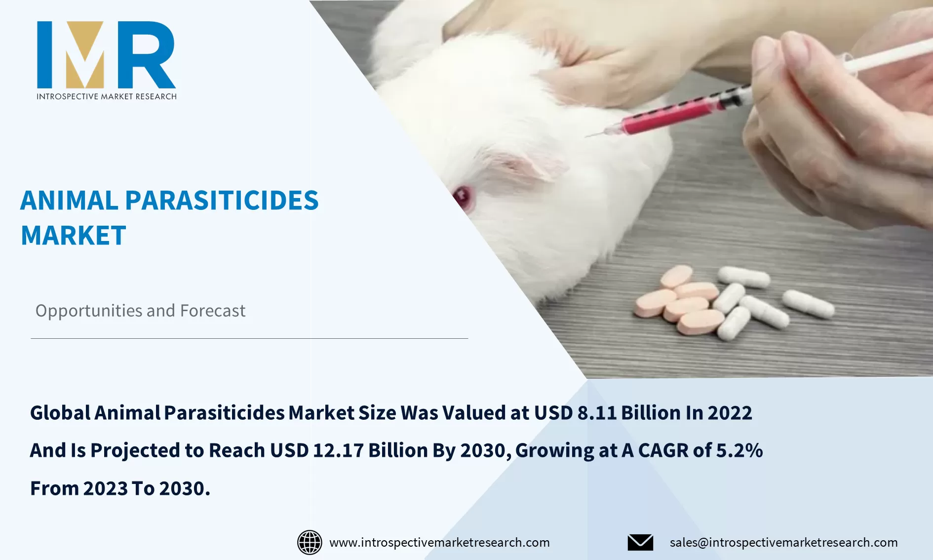 Animal Parasiticides Market To Reach USD 12.17 Billion by Year 2030