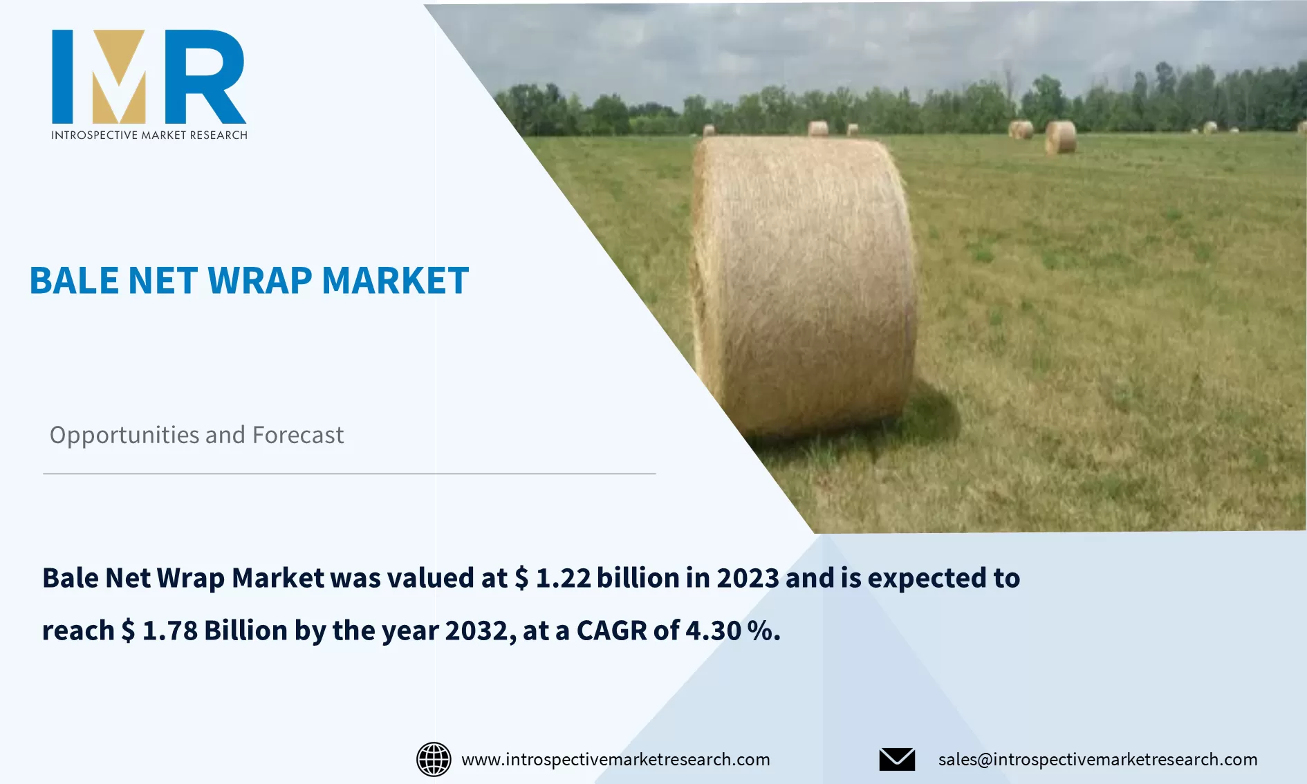 Bale Net Wrap Market To Reach USD 1.78 Billion By Year 2032