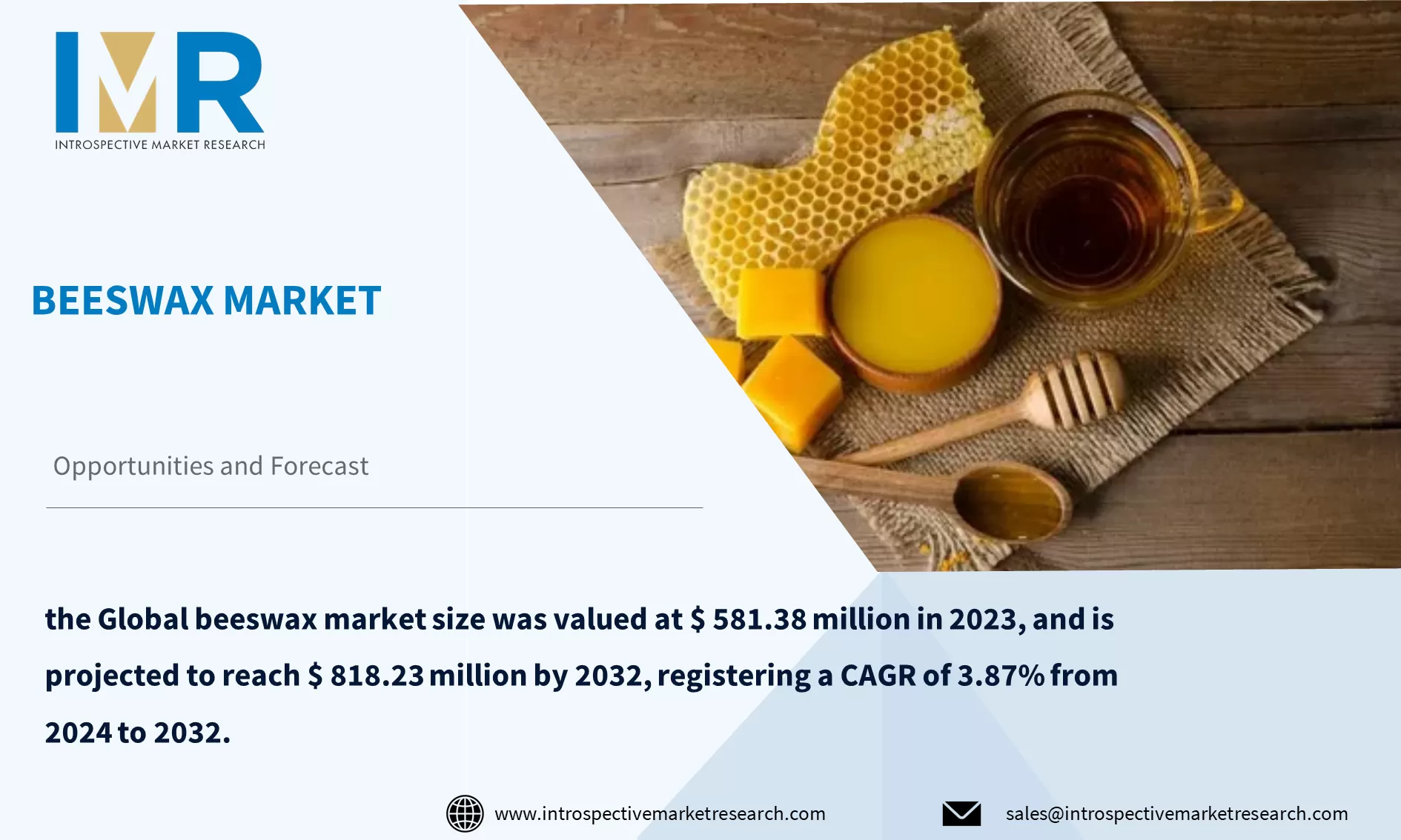 Beeswax Market To Reach USD 818.23 million by Year 2032