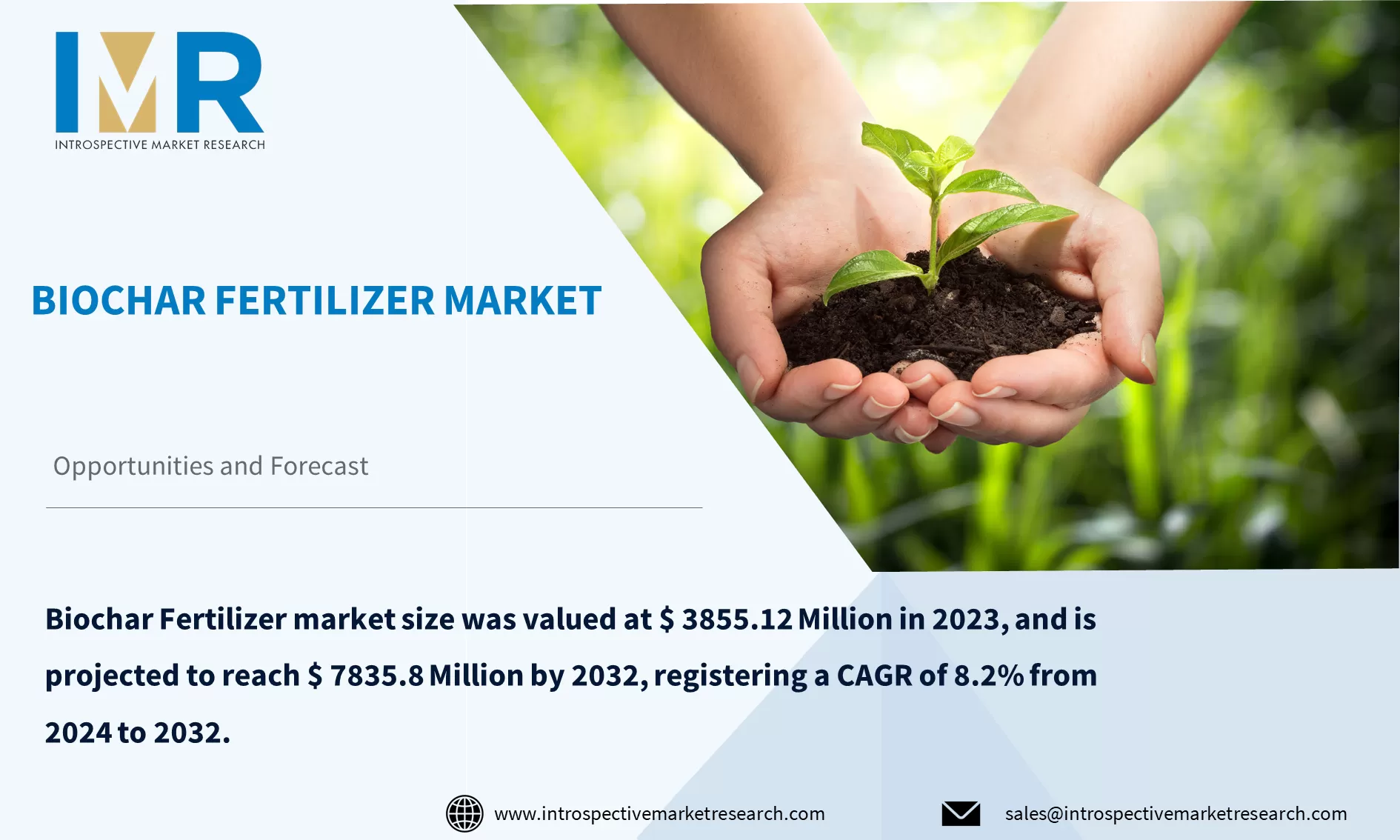 Global Biochar Fertilizer Market To Reach USD 7835.8 Million By Year 2032
