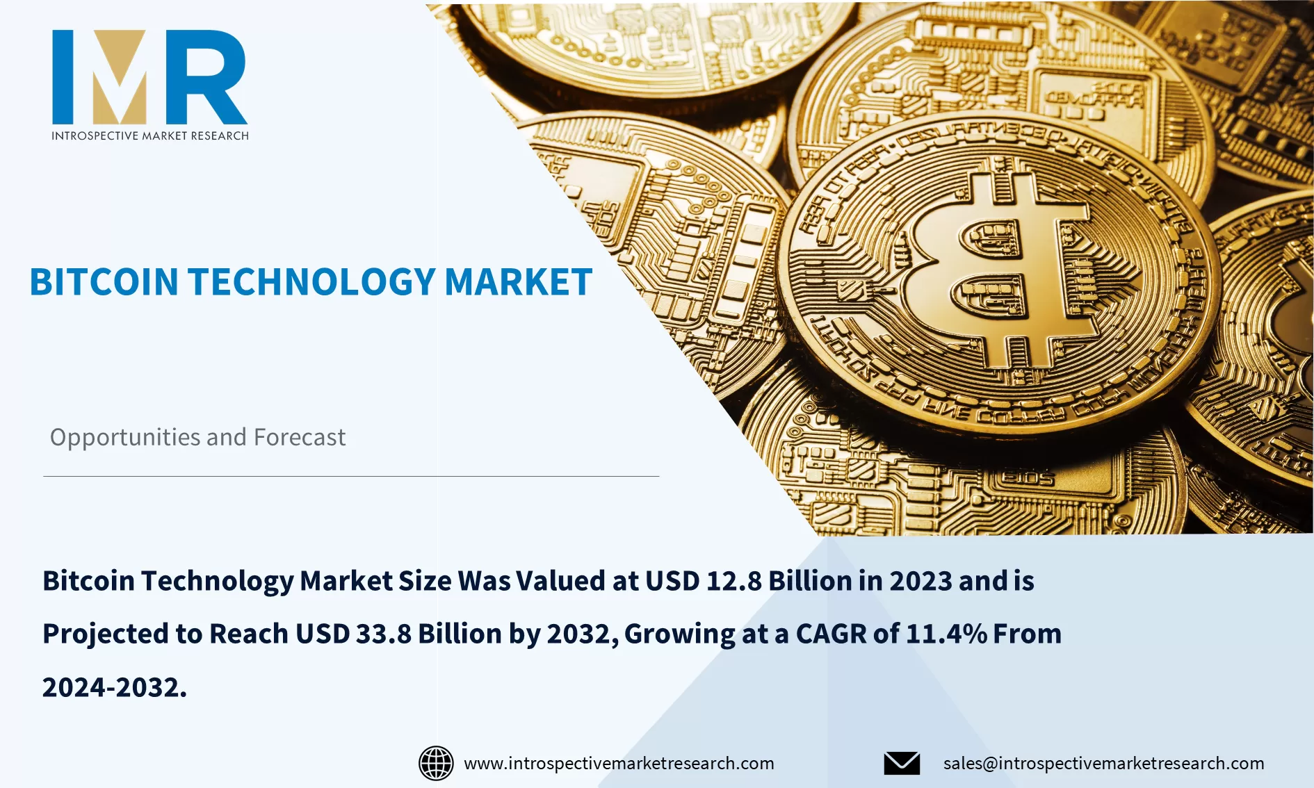 Bitcoin Technology Market To Reach USD 33.8 Billion By Year 2032