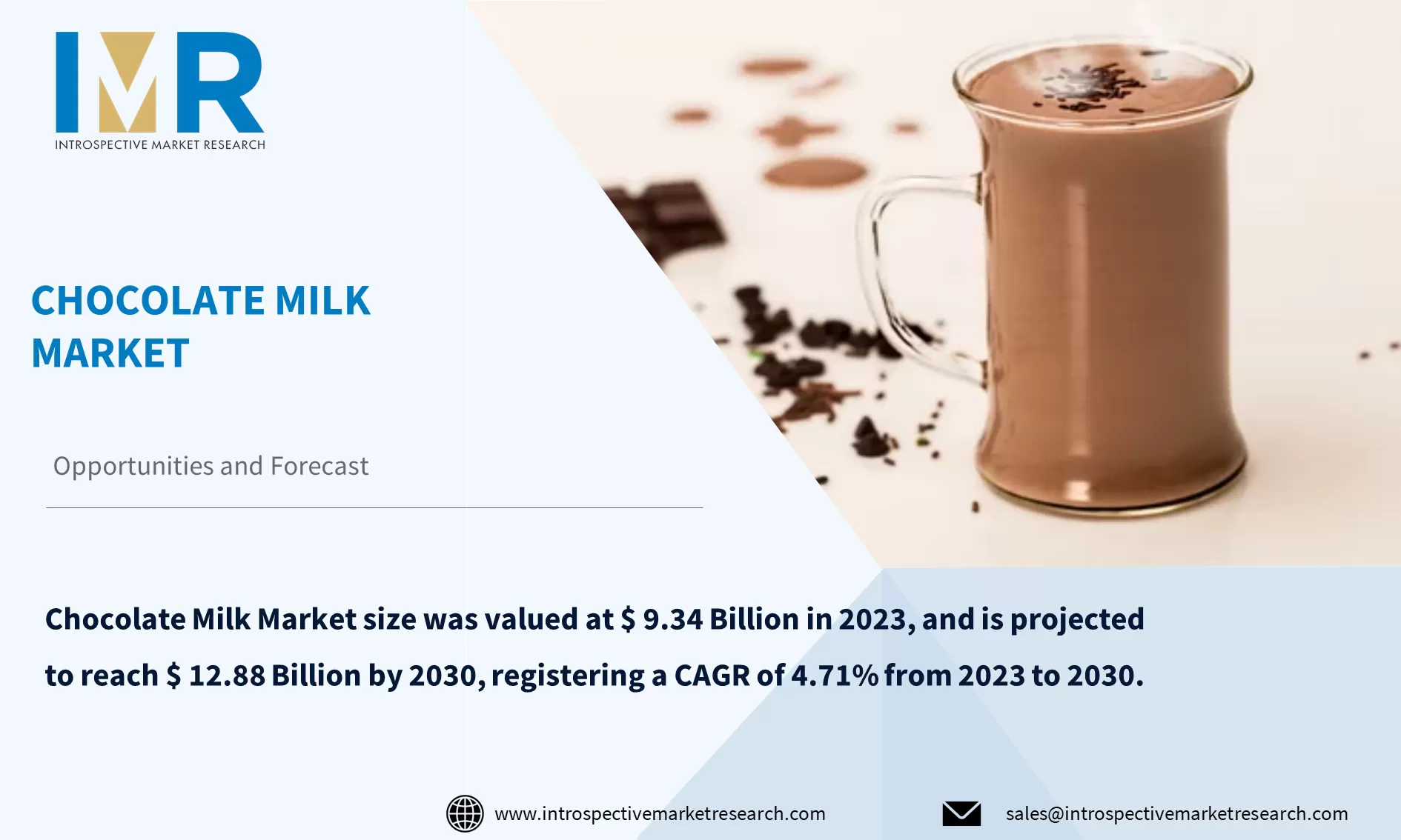 Chocolate Milk Market To Reach USD 9.34 Billion by Year 2030