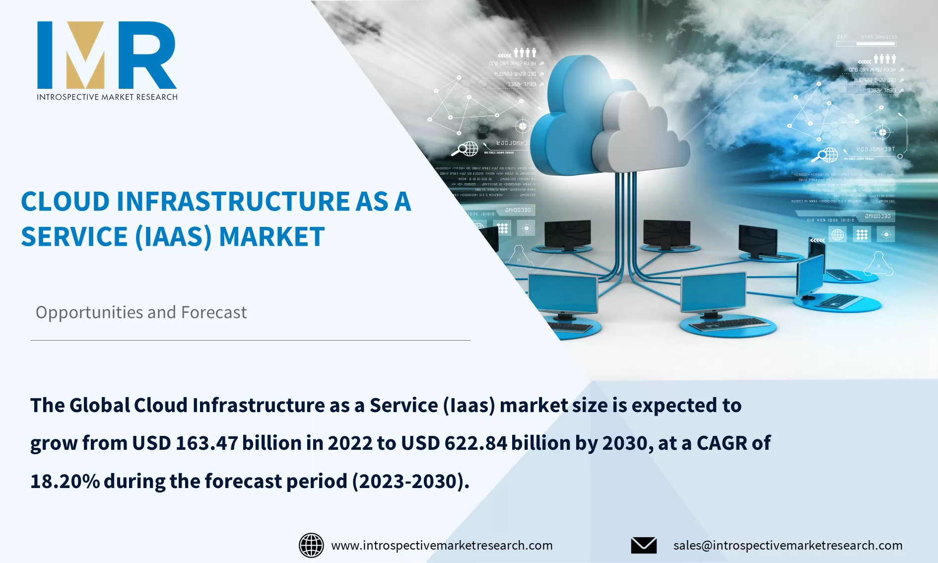 Cloud Infrastructure as a Service market To Reach USD 622.84 Billion by Year 2030