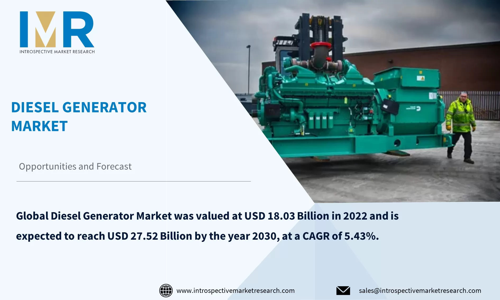 Diesel Generator Market To Reach USD 27.52 Billion by Year 2030