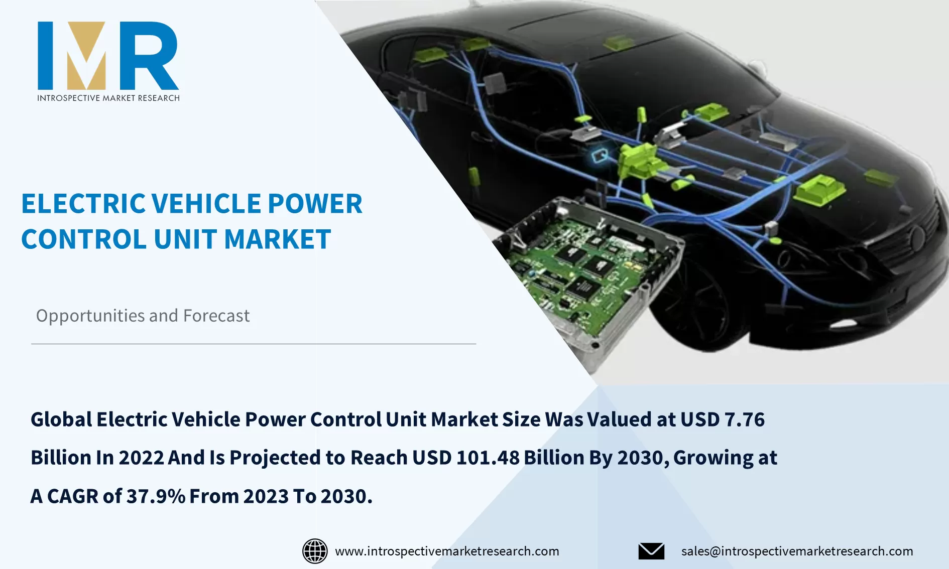 Electric Vehicle Power Control Unit Market To Reach USD 101.48 Billion by Year 2030