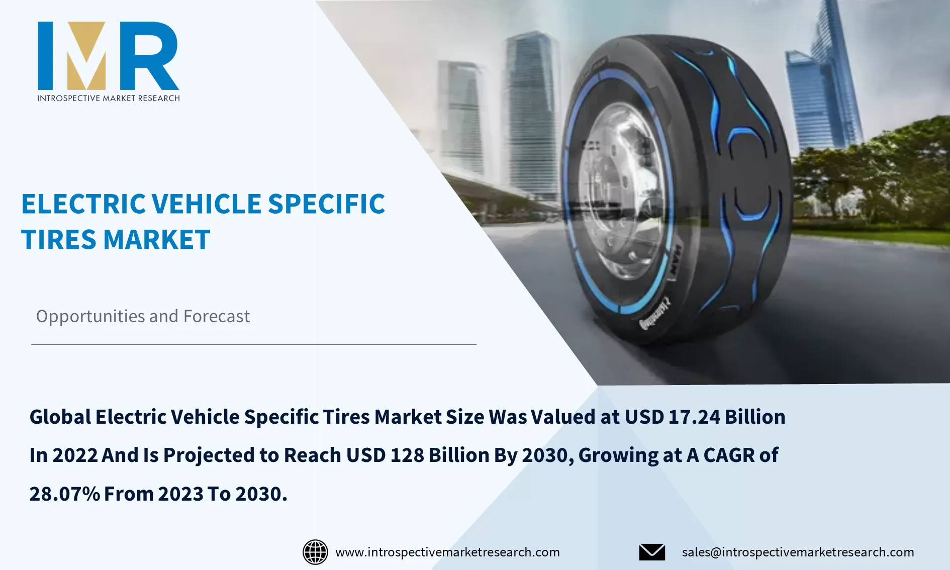 Electric Vehicle Specific Tires Market To Reach USD 128 billion By Year 2030