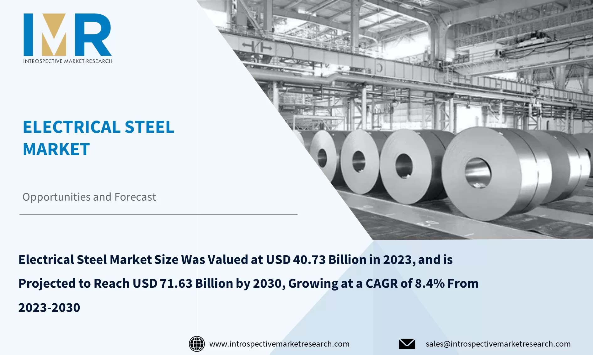 Electrical Steel Market To Reach USD 71.63 Billion by Year 2030