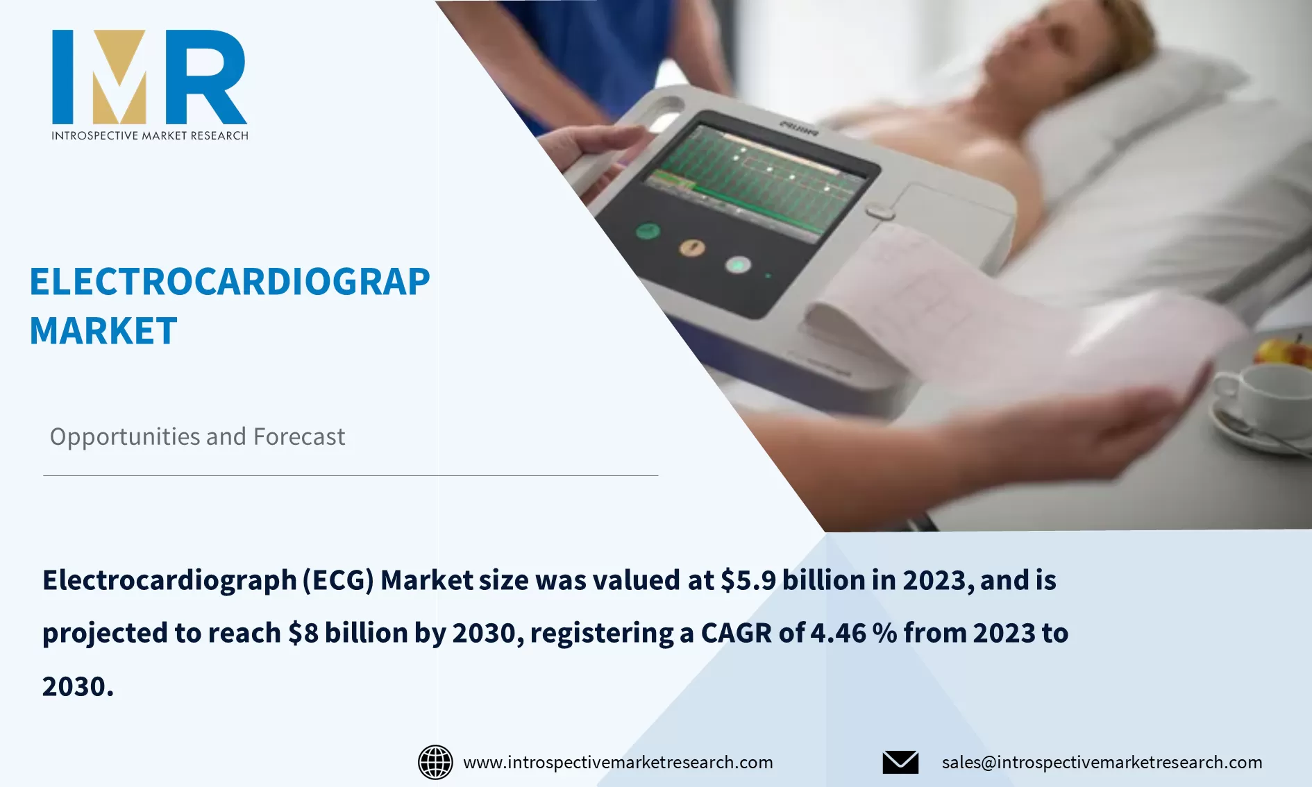 Electrocardiograph (ECG) Market To Reach USD 8 Billion by Year 2030