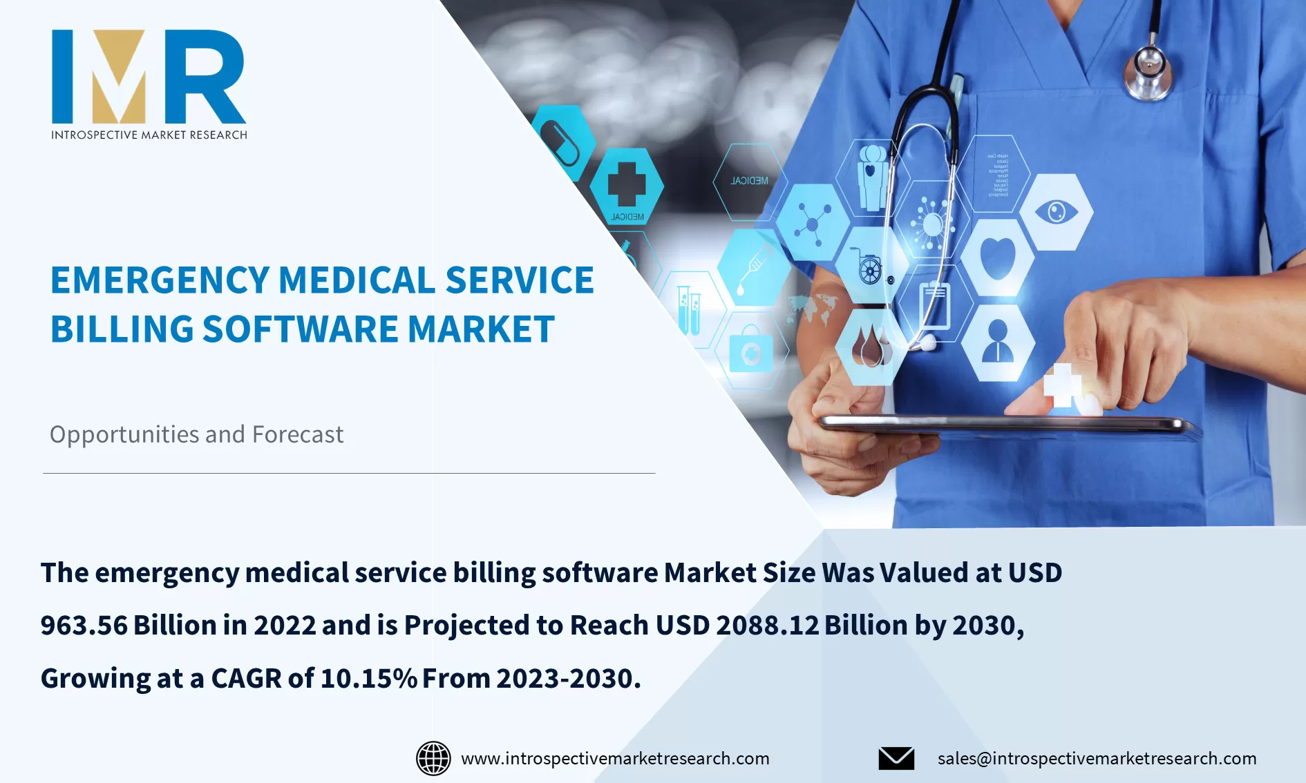 Emergency medical service billing software Market To Reach USD 2088.12 Billion By Year 2030