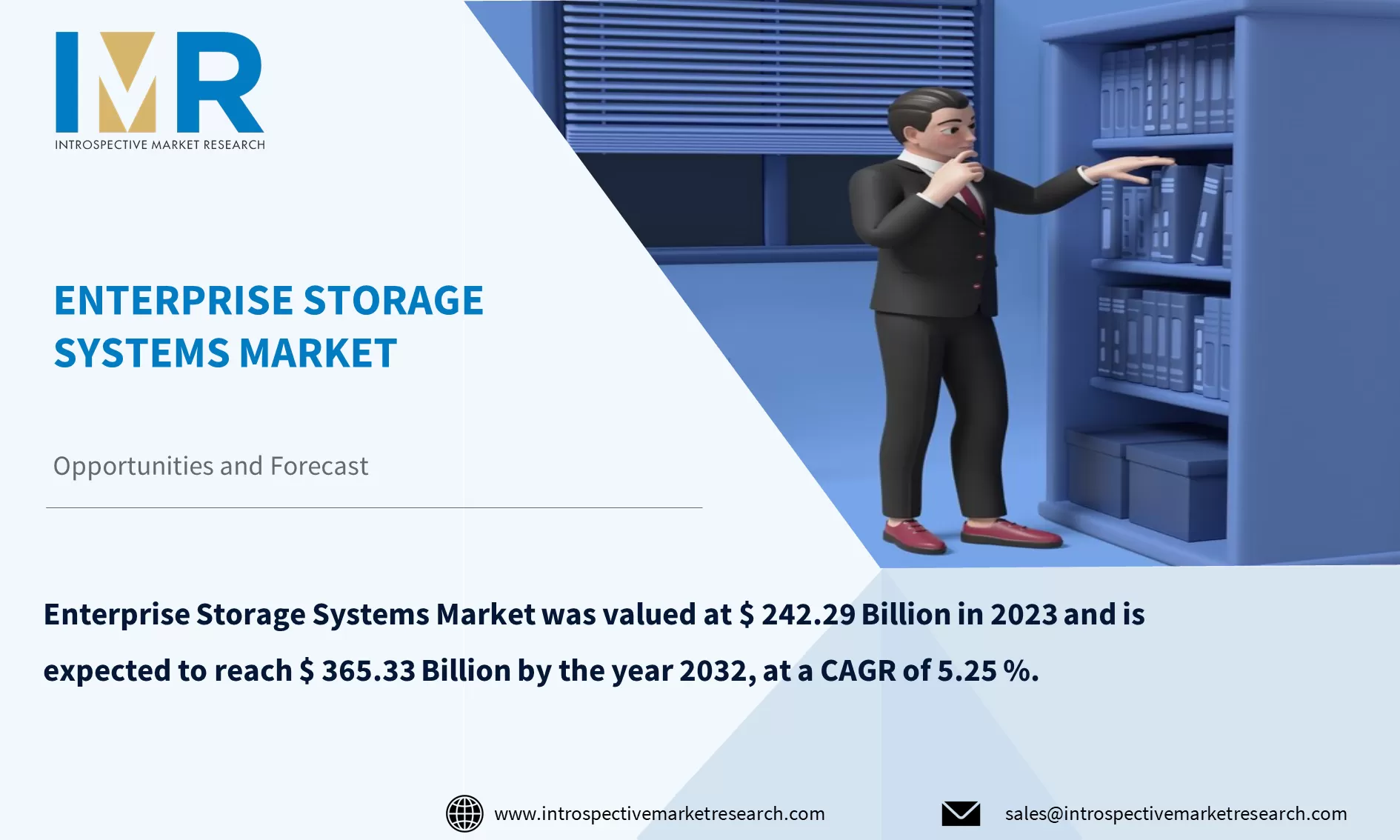 Enterprise Storage Systems Market To Reach USD 365.33 Billion by 2032