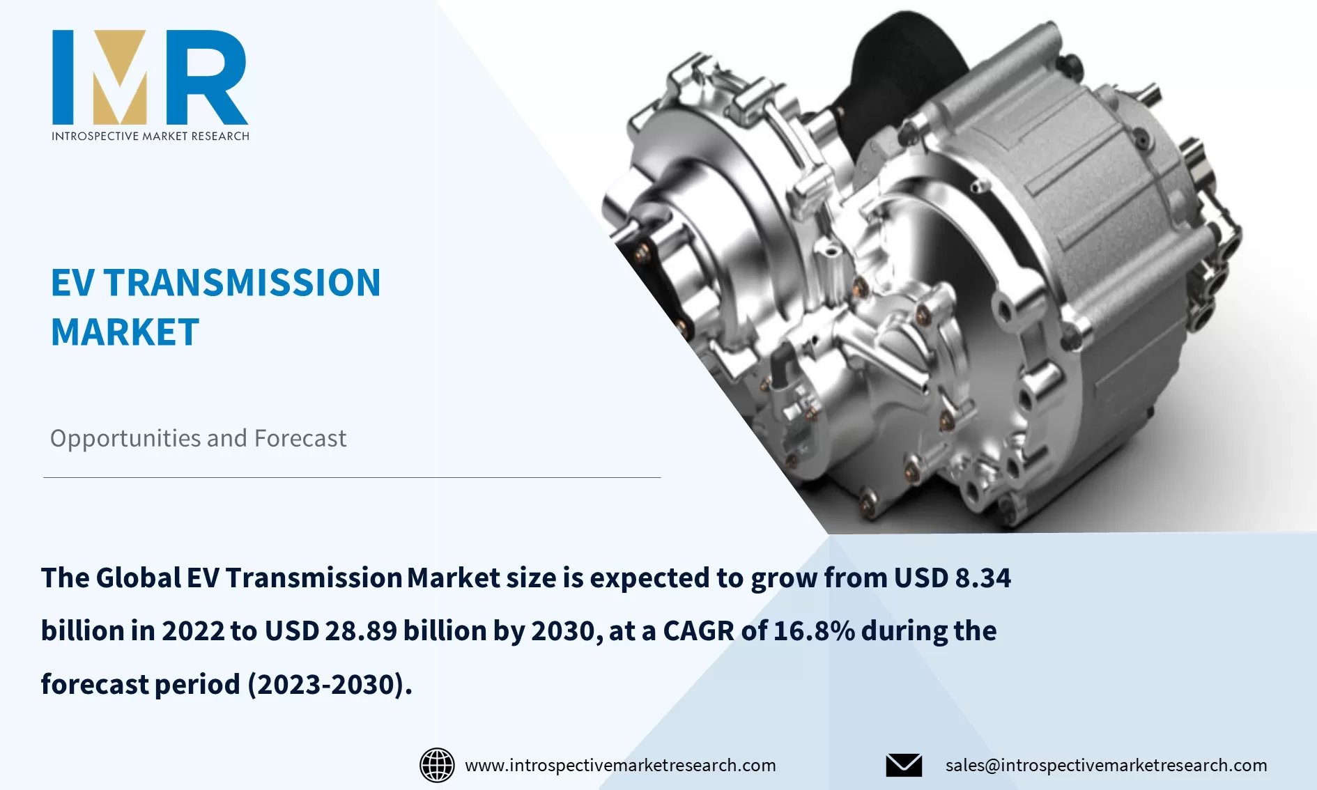 EV Transmission Market To Reach USD 28.89 billion By Year 2030