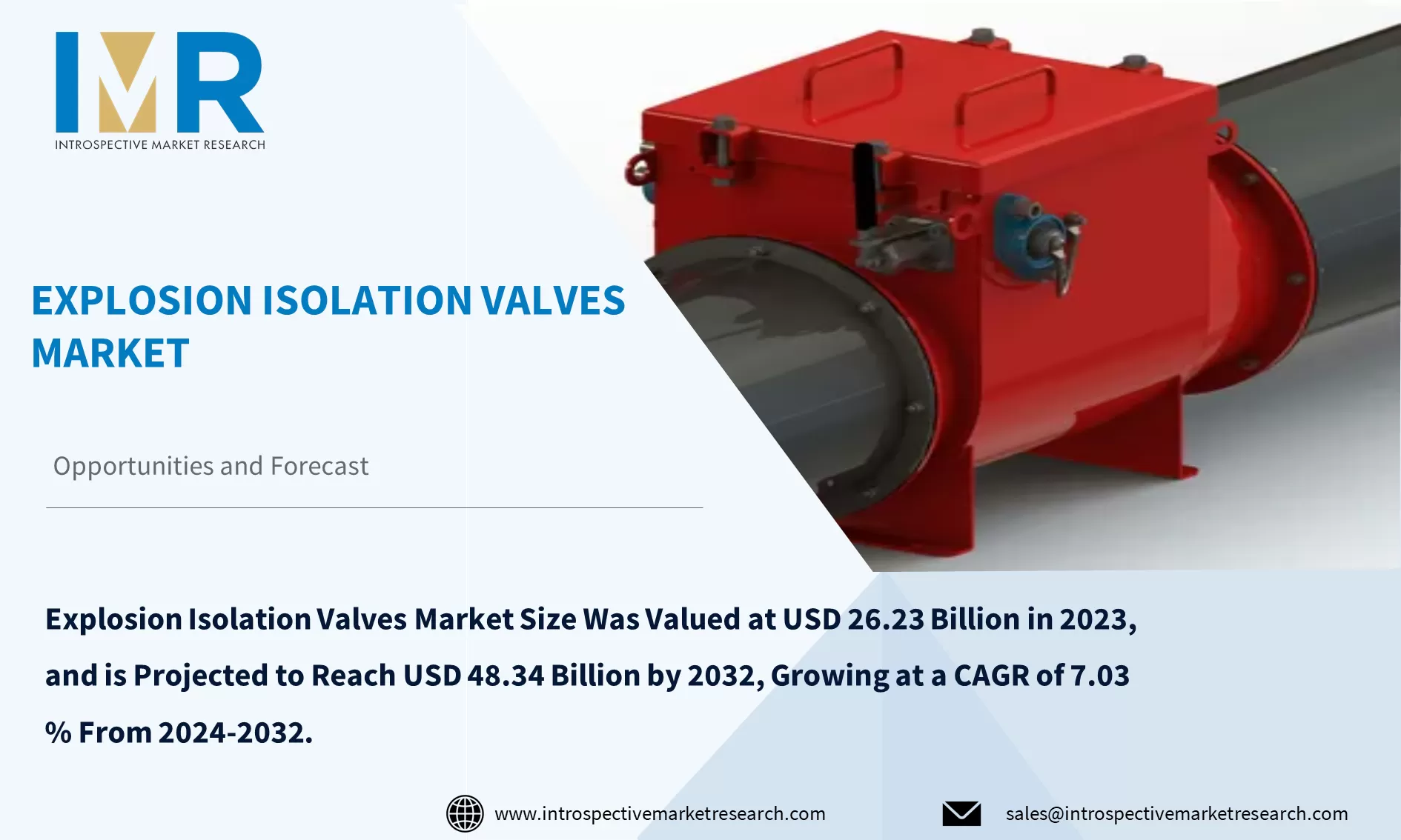 Global Explosion Isolation Valves Market To Reach USD 48.34 Billion By Year 2032