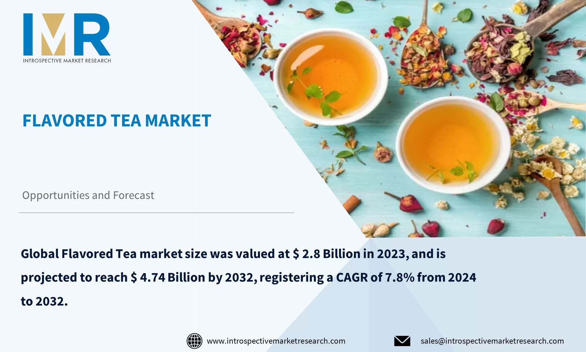 Flavored Tea Market To Reach USD 4.74 Billion by Year 2032
