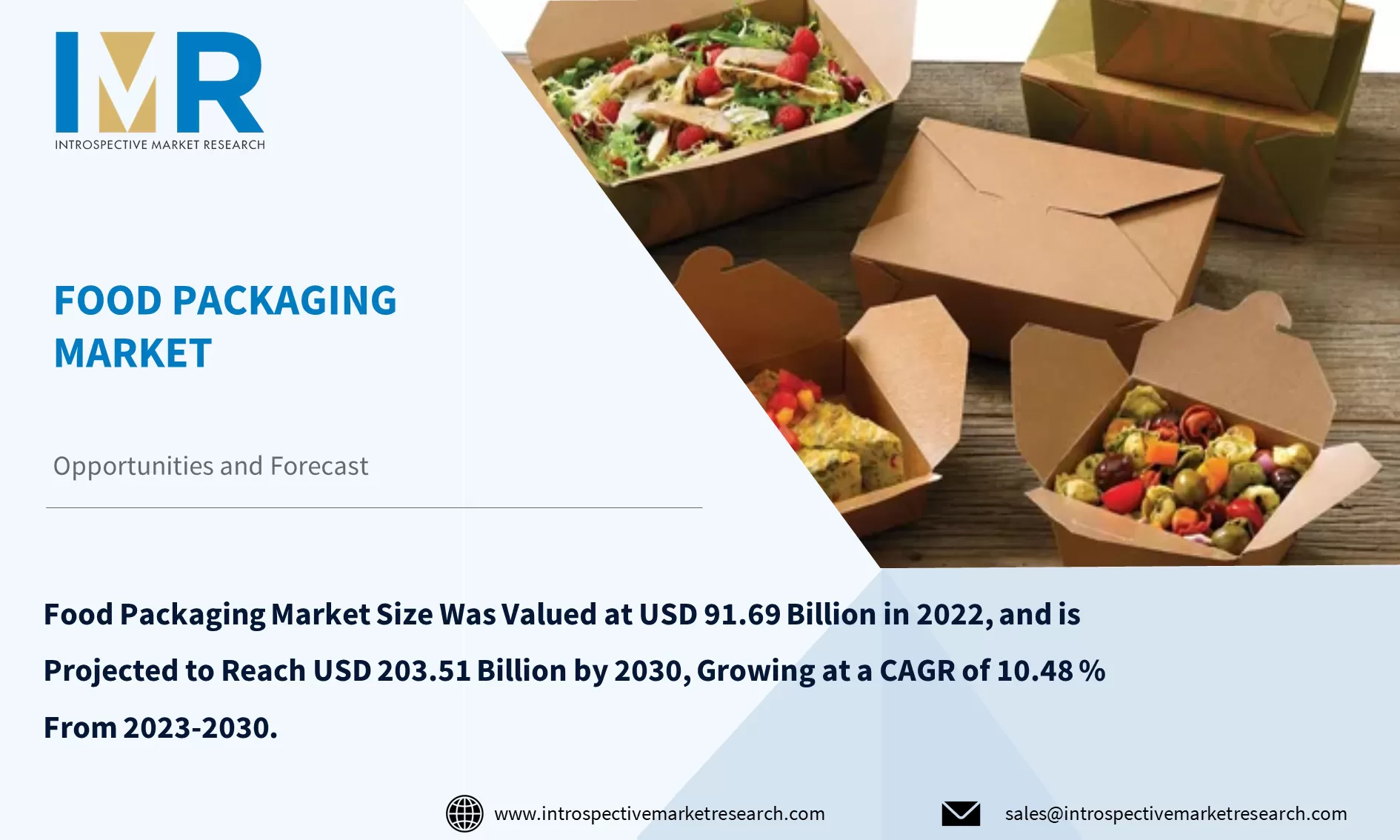 Food Packaging Market To Reach USD 203.51 Billion By Year 2030