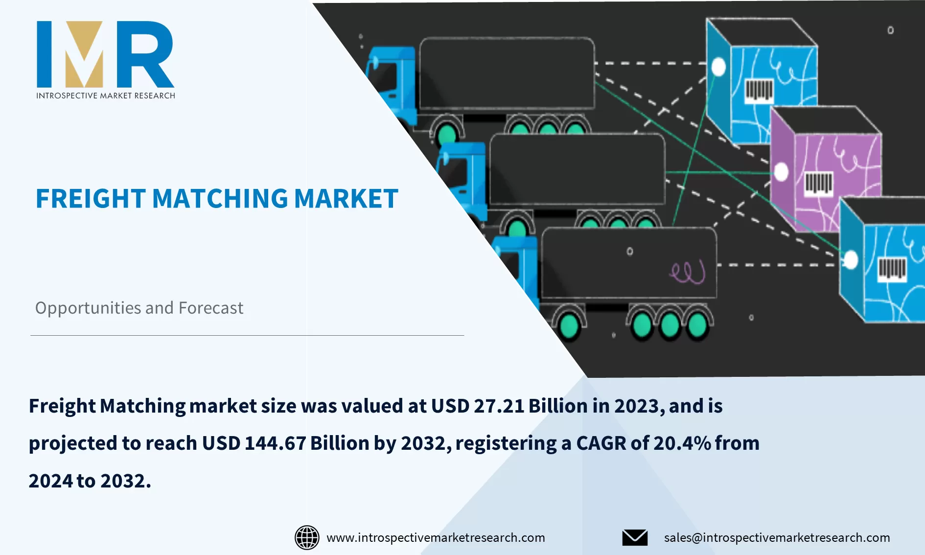 Freight Matching Market To Reach USD 144.67 Billion by 2032