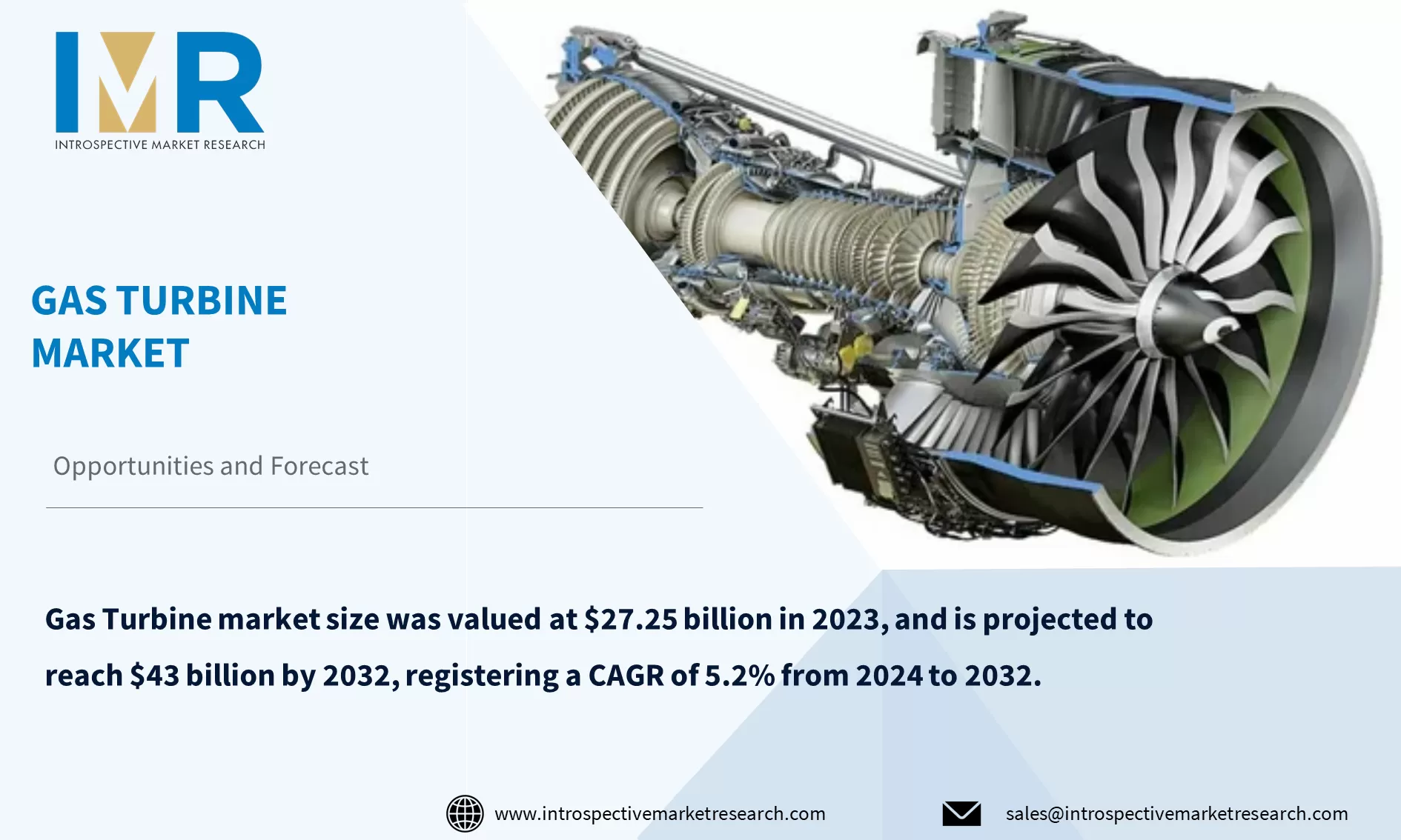 Gas Turbine Market To Reach USD 43 Billion By Year 2032