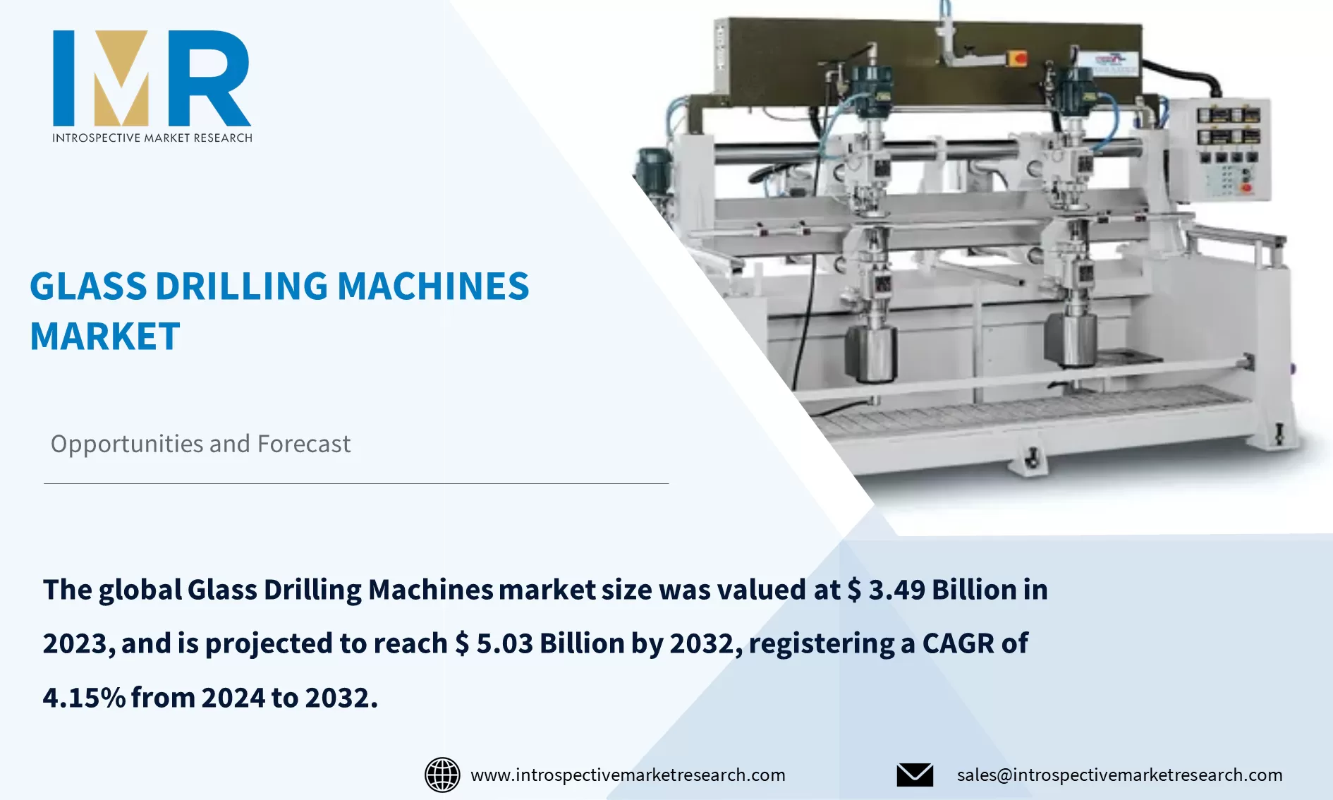 Glass Drilling Machines Market To Reach USD 5.03 Billion By Year 2032