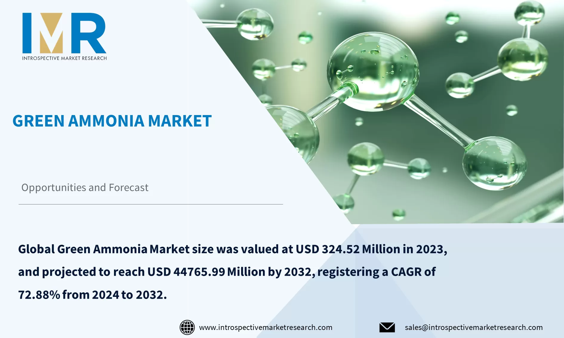 Green Ammonia Market To Reach USD 44765.99 Million By Year 2032