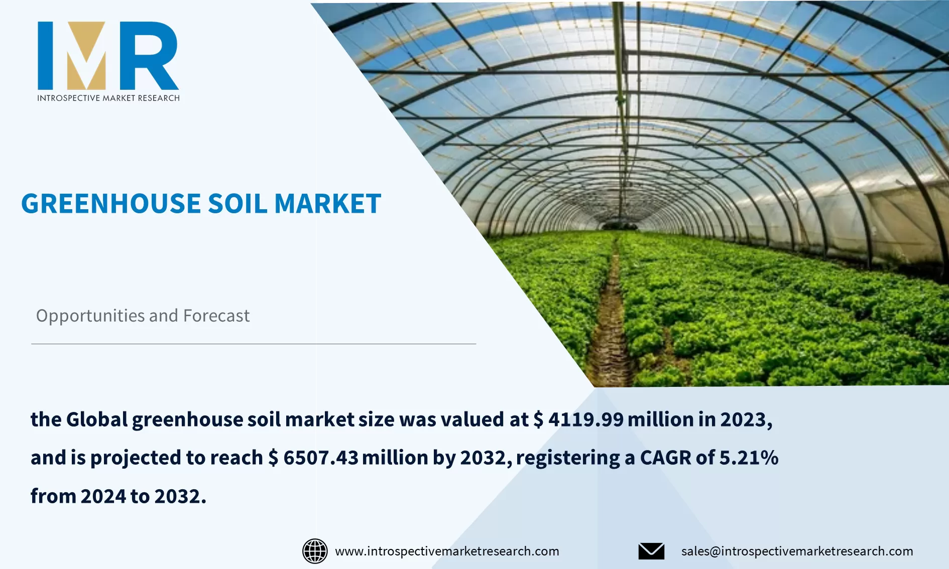 Greenhouse Soil Market To Reach USD 6507.43 million by Year 2032