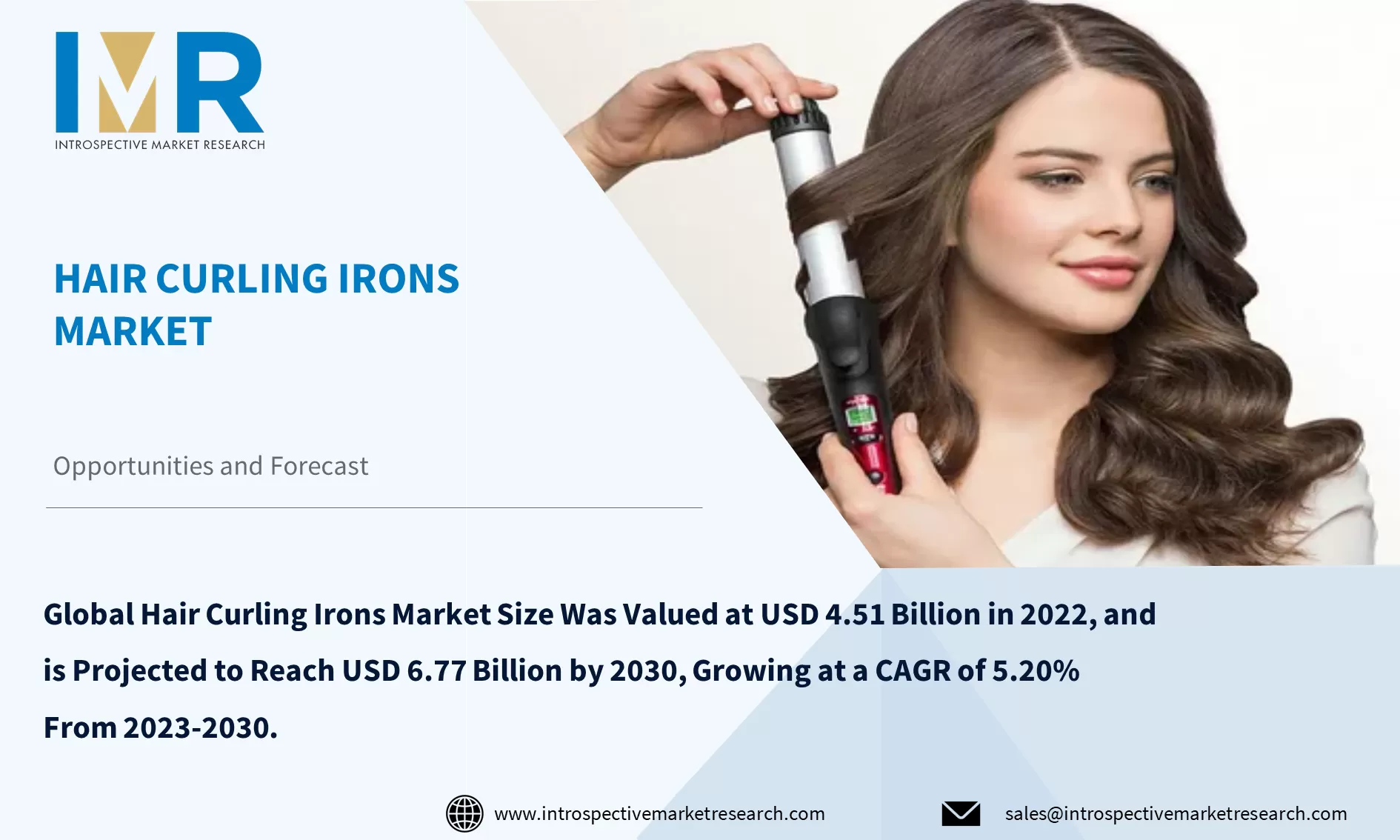 Global Hair Curling Irons Market To Reach USD 6.77 Billion by Year 2030