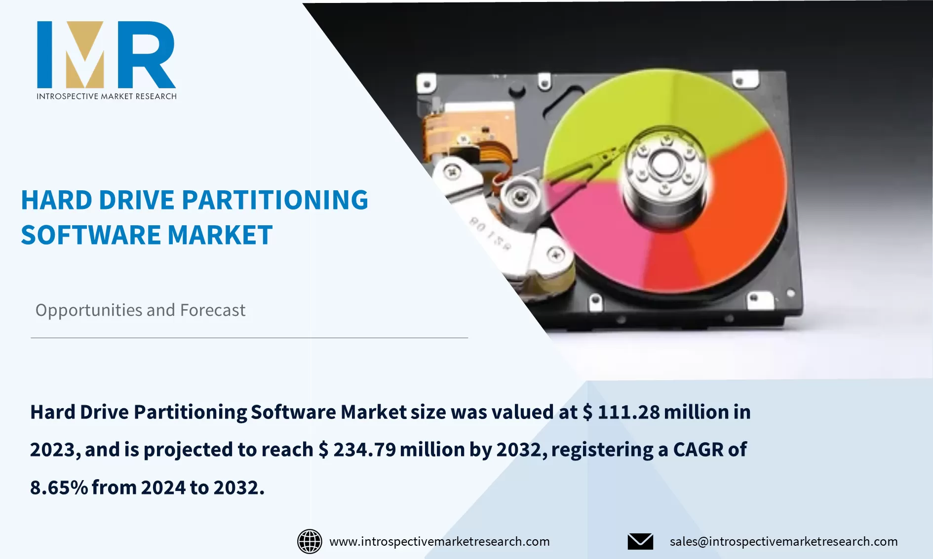 Hard Drive Partitioning Software Market To Reach USD 234.79 million By Year 2032
