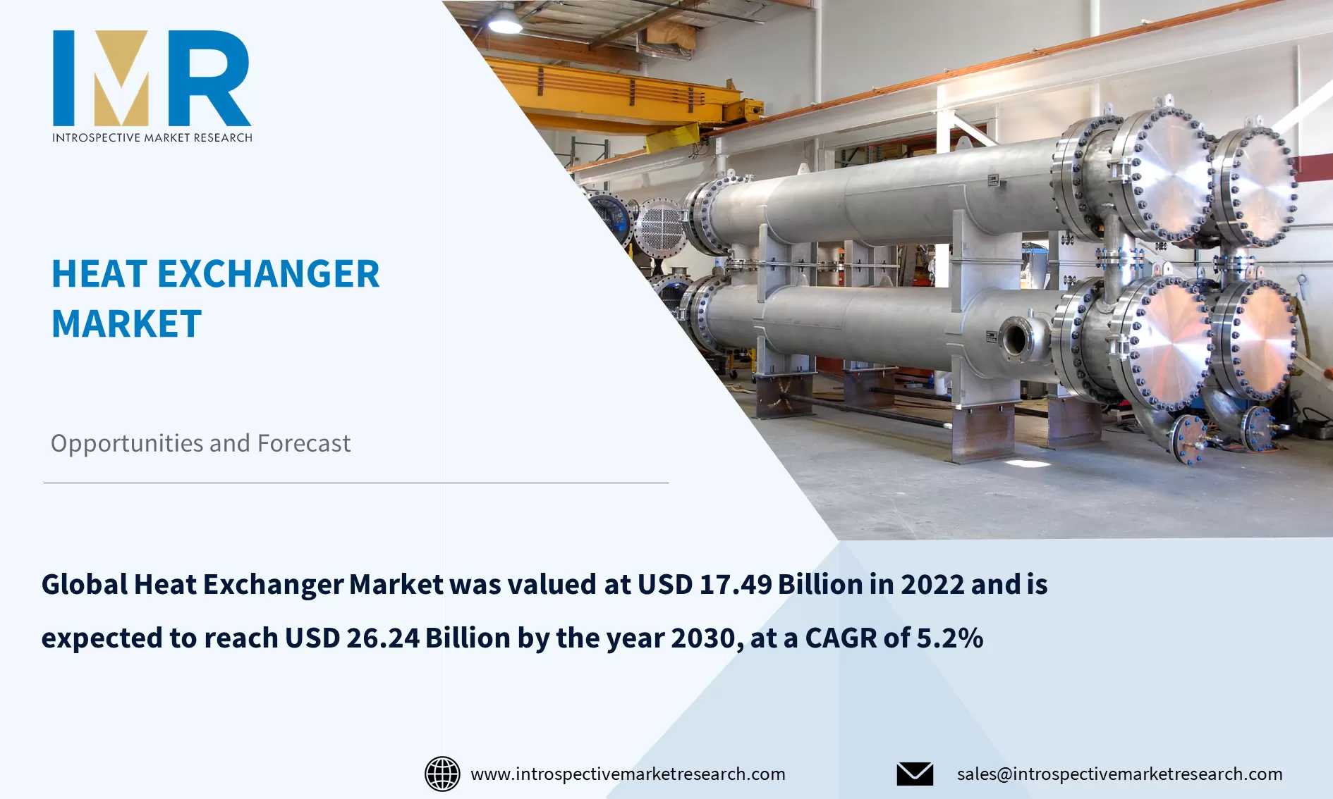 Heat Exchanger Market To Reach USD 26.24 Billion by Year 2030