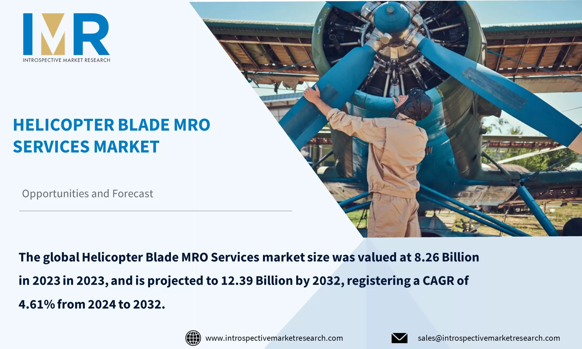 Helicopter Blade MRO Services Market To Reach USD 12.39 Billion by 2032