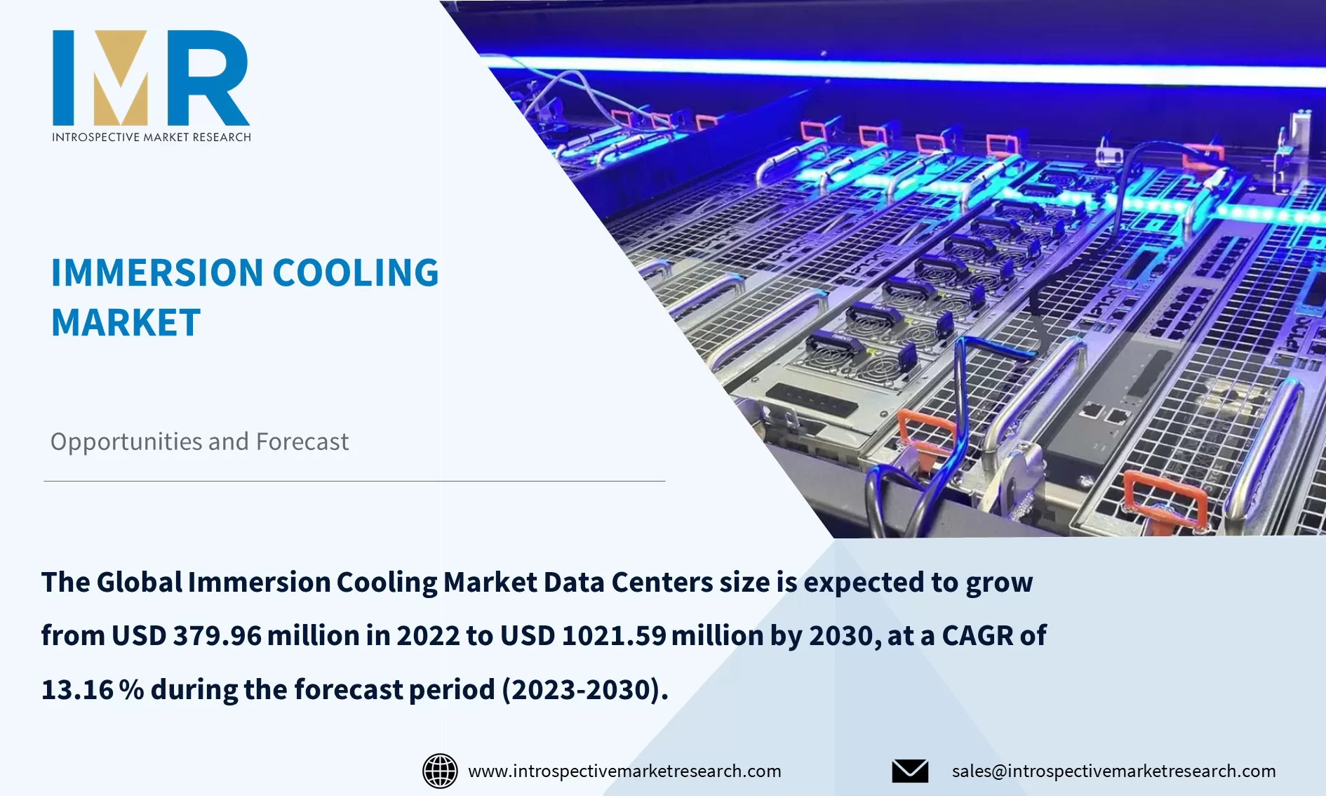 Immersion Cooling in Data Centers Market To Reach USD 1021.59 Million by Year 2030