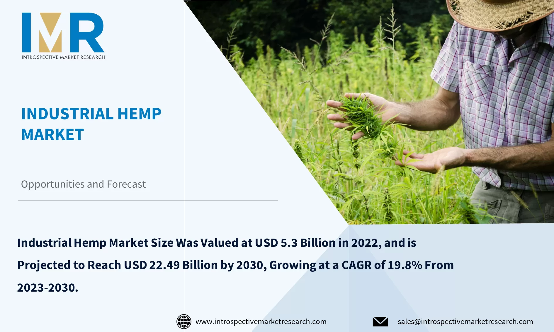 Industrial Hemp Market To Reach USD 22.49 Billion by Year 2030