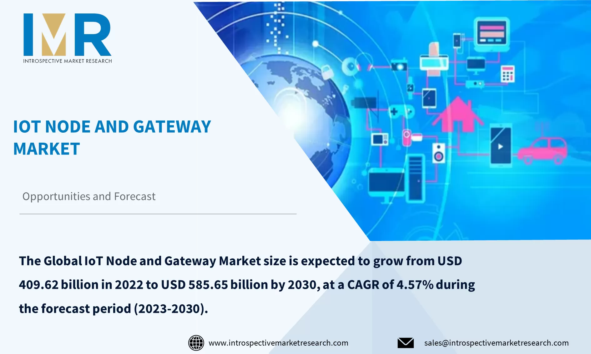 IoT Node and Gateway Market To Reach USD 585.65 billion by Year 2030