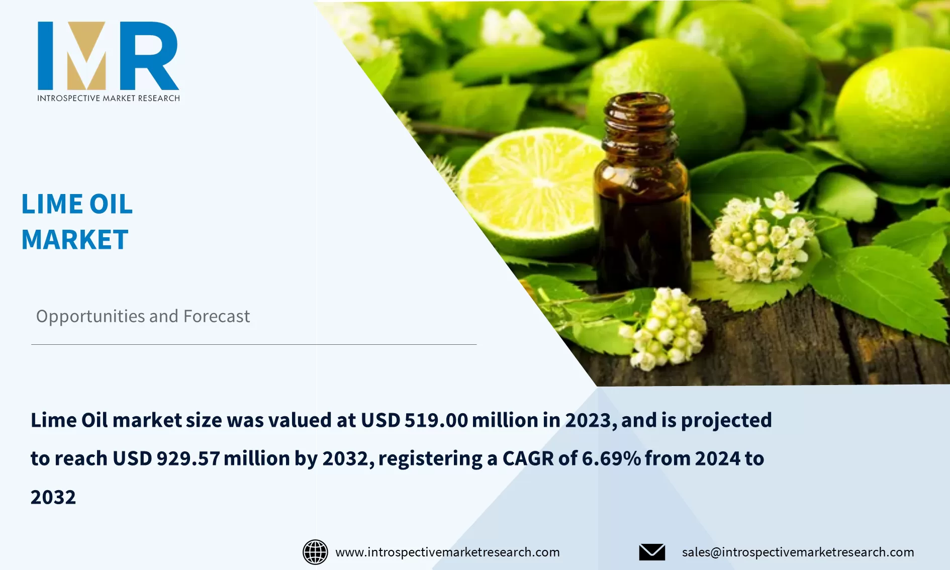Lime Oil Market To Reach USD 929.57 million By Year 2032